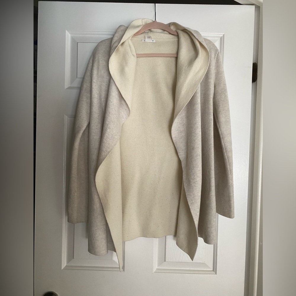 Marino & Cashmere blend hooded sweater - Picture 1 of 5
